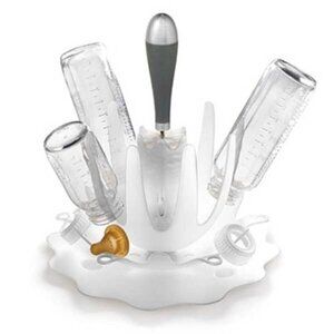 Skip Hop Splash Baby Bottle Drying Rack - silver limited edition - NIB